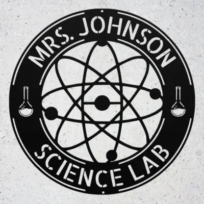 Custom Metal Scientist Sign